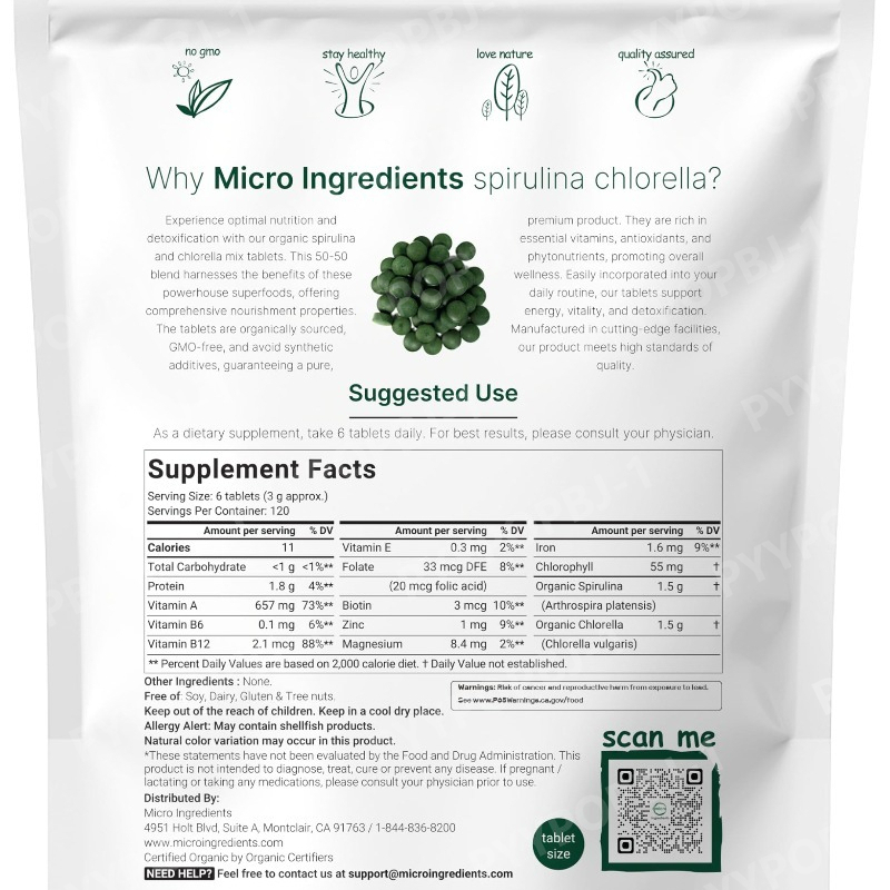 Organic Spirulina Chlorella Ta – Spirulina Tablet Organic Bewertung und Preis