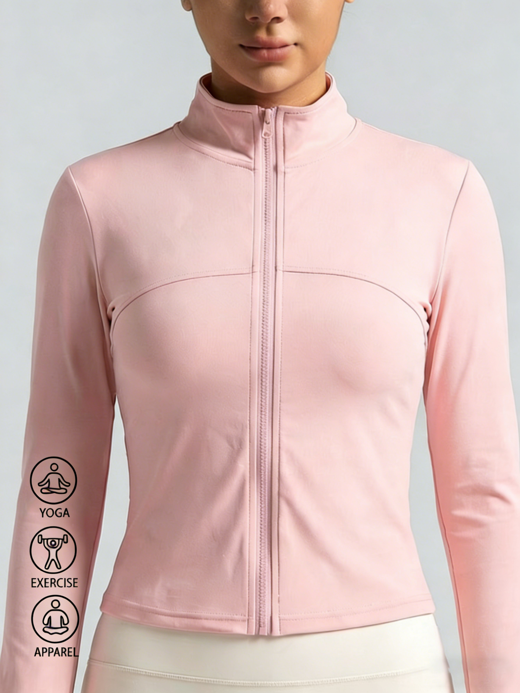 New Women Light pink Yoga Coat – Fitness & Nutrition Lab Bewertung und Preis