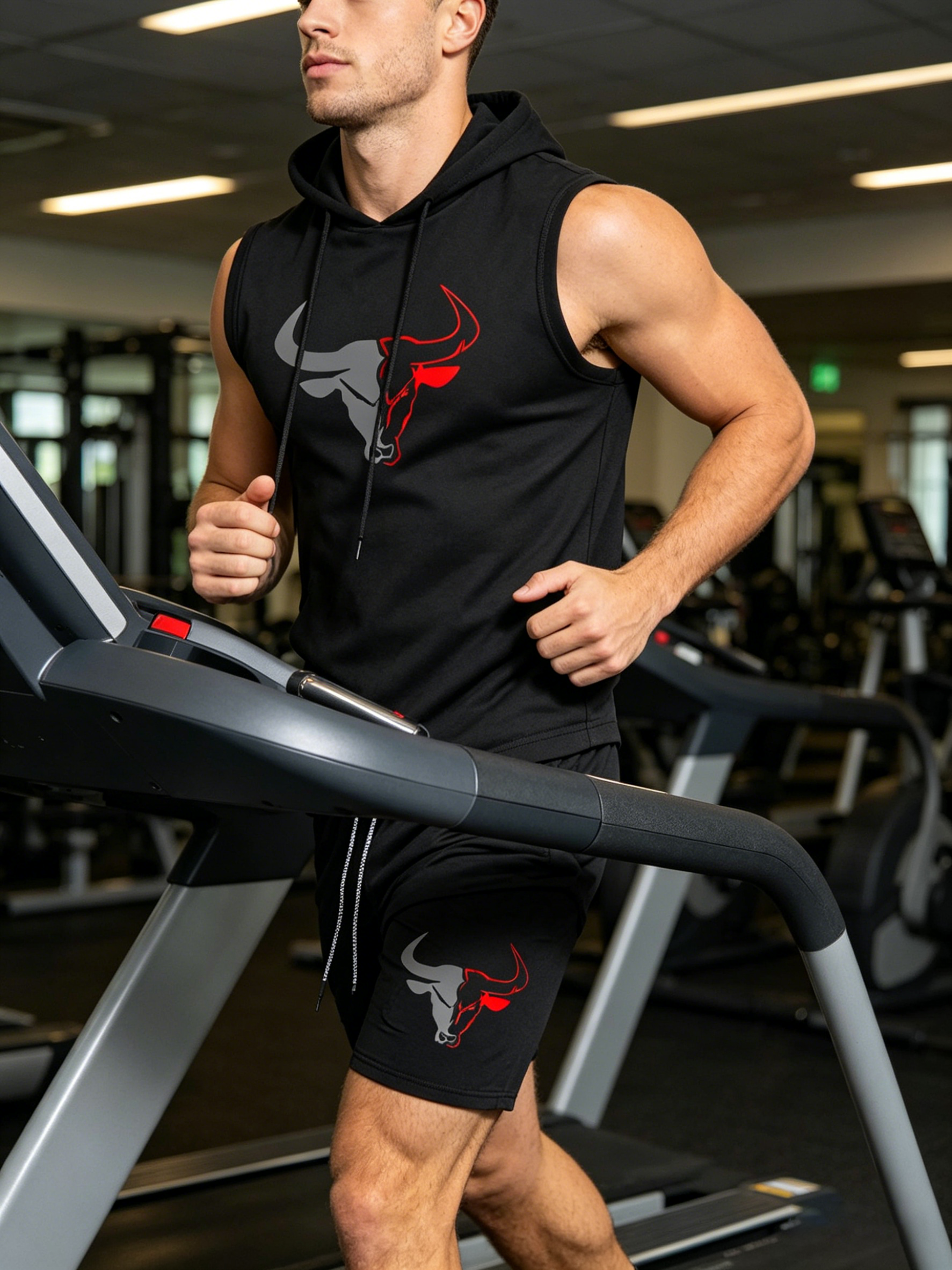Men's 2 Piece Black Sleeveless – Fitness & Nutrition Lab Bewertung und Preis