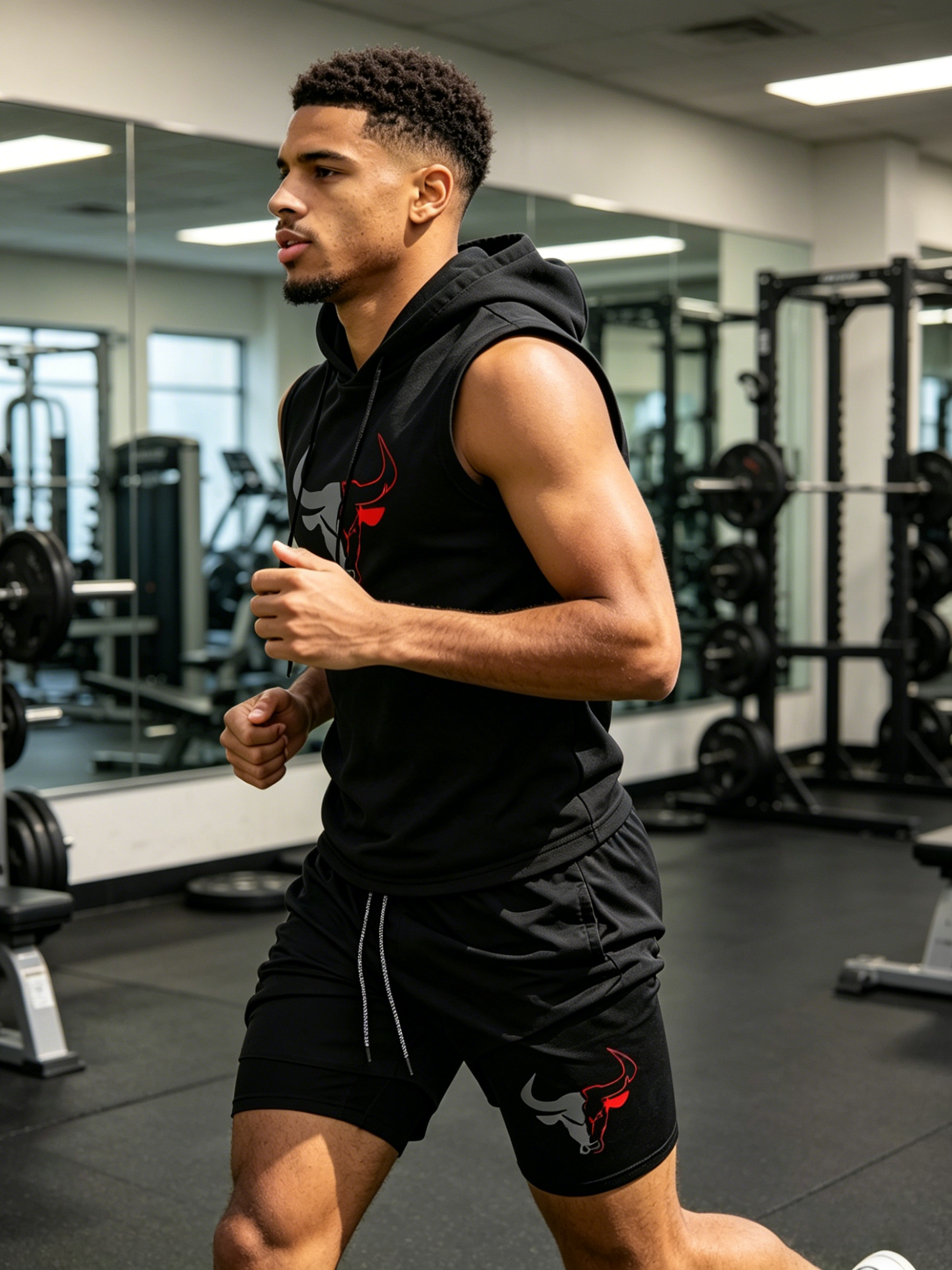 Men's 2 Piece Black Sleeveless – Fitness & Nutrition Lab Bewertung und Preis