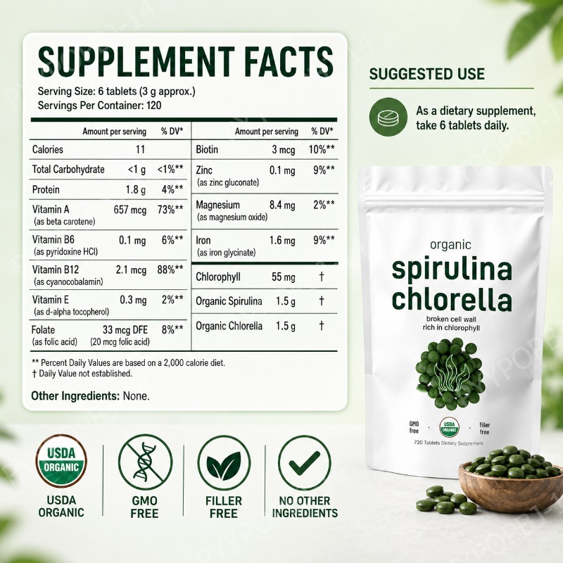 Organic Spirulina Chlorella Ta – Spirulina Tablet Organic Bewertung und Preis