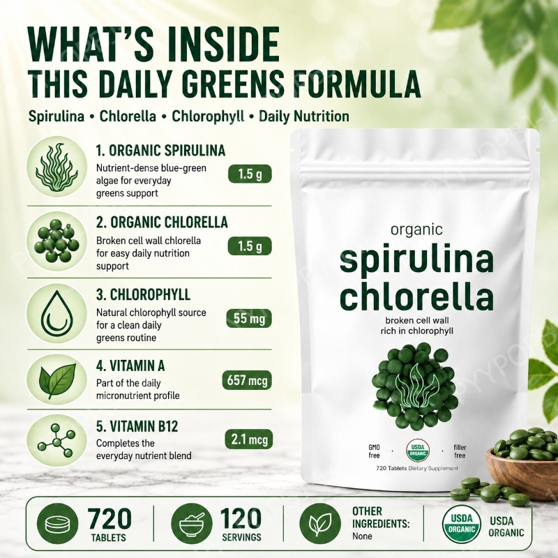 Organic Spirulina Chlorella Ta – Spirulina Tablet Organic Bewertung und Preis