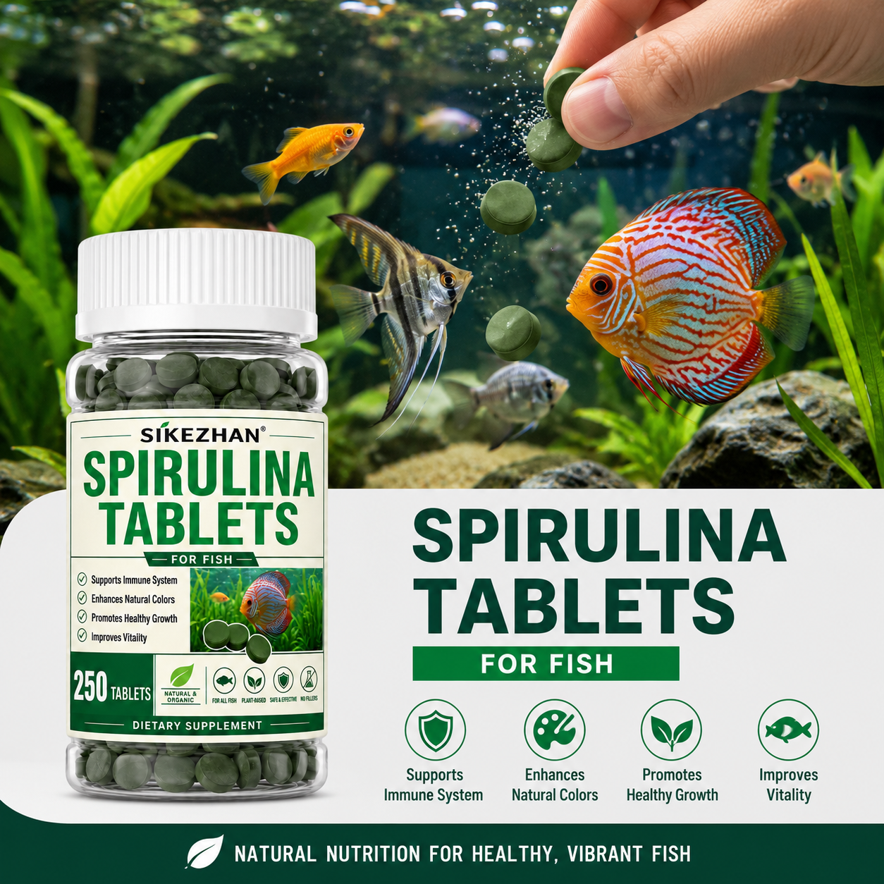 High Purity Spirulina Tablets  – Spirulina Tablet Organic Bewertung und Preis